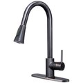 Novatto Dual Action Single Lever Pull-down Kitchen Faucet in Oil Rubbed Bronze NKF-H14ORB-D